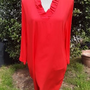CROWN & IVY RED DRESS COVER UP